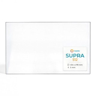 Vitre Supra 512 - Verre Rectangle pour poêle à bois