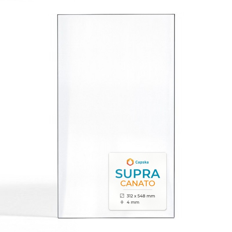 Vetro Supra CANATO - Vetro Rettangolo per stufa a legna