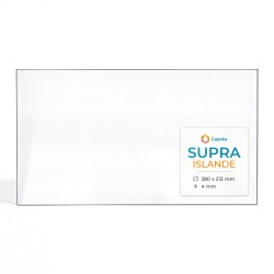 Supra ISLANDE Glas - Rechteck Kaminglas für Kaminofen