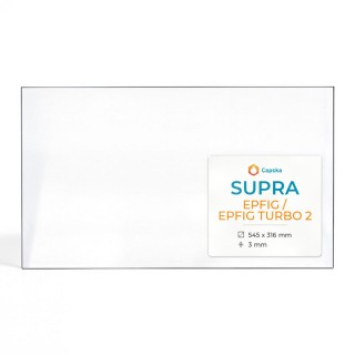 Vitre Supra EPFIG / EPFIG TURBO 2 - Verre Rectangle pour poêle à bois