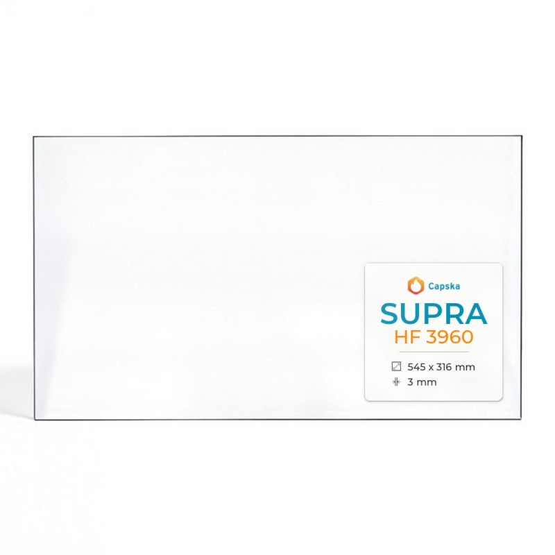Vitre Supra HF 3960 - Verre Rectangle pour poêle à bois