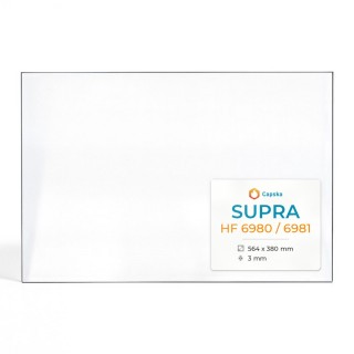 Supra HF 6980 / 6981 Glas - Rechteck Kaminglas für Kaminofen
