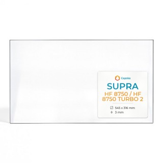 Vetro Supra HF 8750 / HF 8750 TURBO 2 - Vetro Rettangolo per stufa a legna