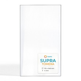 Supra TOMERA Glas - Rechteck Kaminglas für Kaminofen