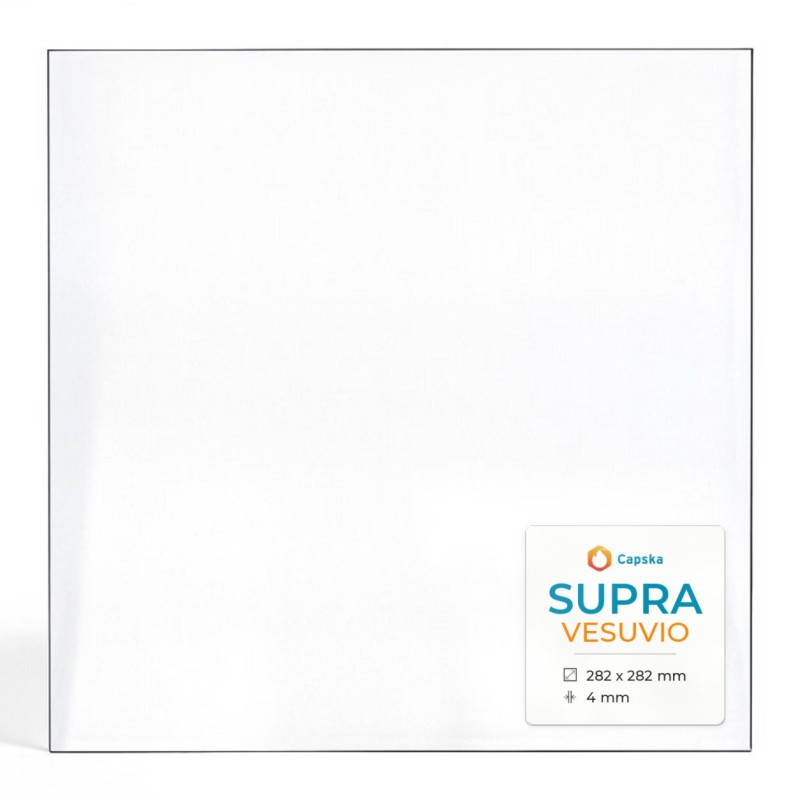 Vitre Supra VESUVIO - Verre Rectangle pour poêle à bois