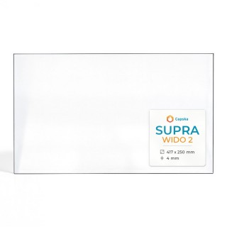 Supra WIDO 2 Glass - Rectangular Panel for Wood Burning Stove
