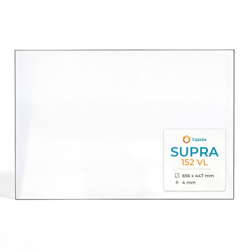 Supra 152 VL Glas - Rechteck Kaminglas für Kaminofen