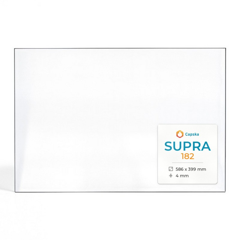 Supra 182 Glass - High-Quality Fireplace Insert Panel