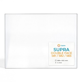 Vitre Supra DOUBLE FACE 581 / 582 / 583 - Verre Rectangle pour insert