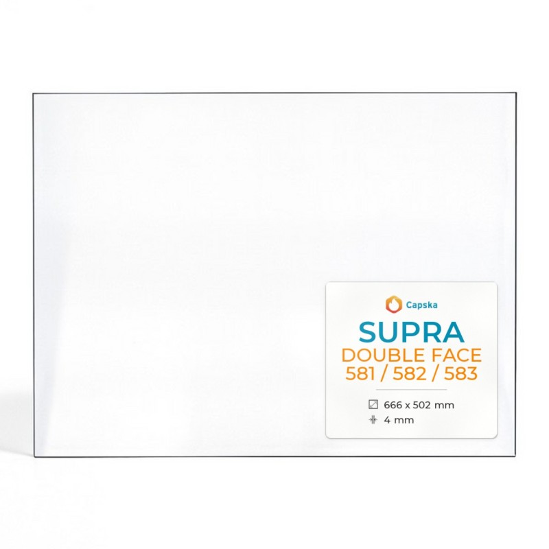 Supra DOUBLE FACE 581/582/583 Glass - Fireplace Insert Panel