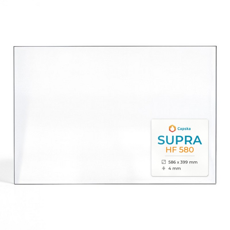 Vitre Supra HF 580 - Verre Rectangle pour insert