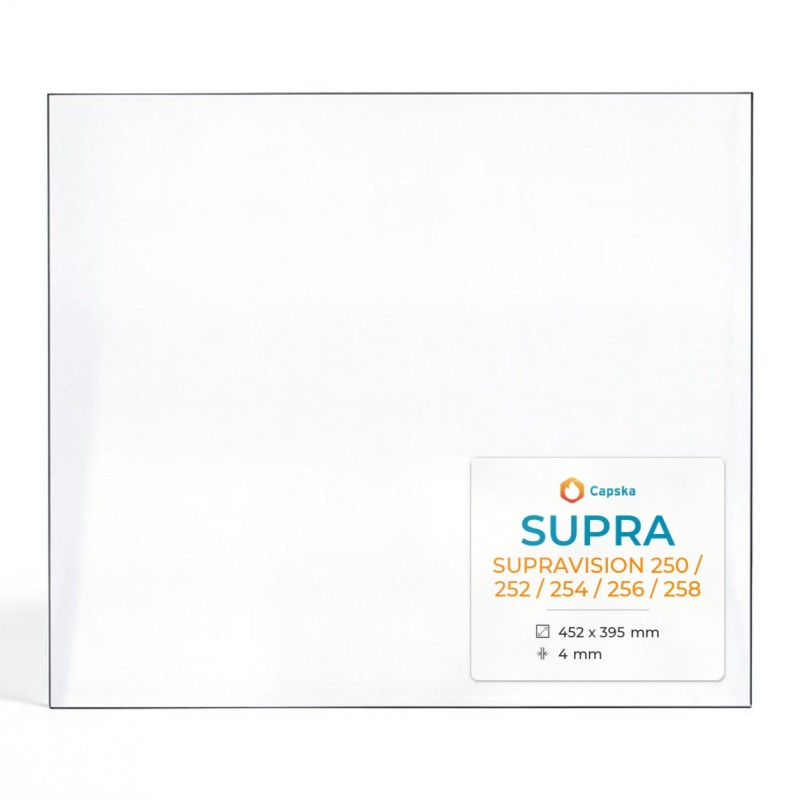 Vitre Supra SUPRAVISION 250 / 252 / 254 / 256 / 258 - Verre Rectangle Latéral pour insert