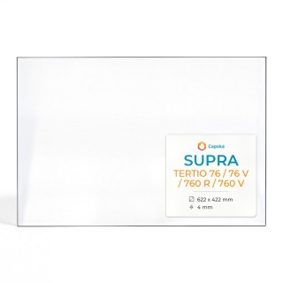 Supra TERTIO 76 Glass Panel - Fireplace Insert