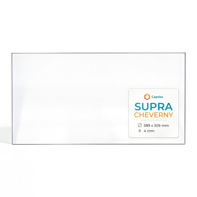 Supra CHEVERNY Glass - Rectangular Fireplace Insert Panel