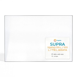 Vetro Supra TERTIO 771 L / 777 L / 778 L AMIATA - Vetro Rettangolo per inserto caminetto