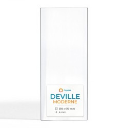 Deville MODERNE Glas - Rechteck Kaminglas für Kaminofen