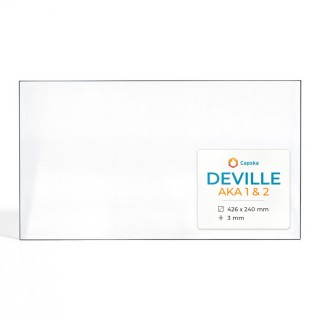 Vitre Deville AKA 1 & 2 - Verre Rectangle pour poêle à bois