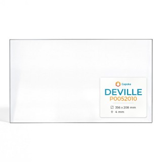 Vitre Deville P0052010 - Verre Rectangle pour poêle à bois