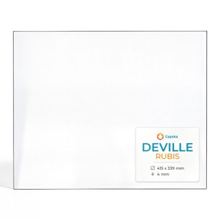 Deville RUBIS Glas - Rechteck Kaminglas für Kaminofen