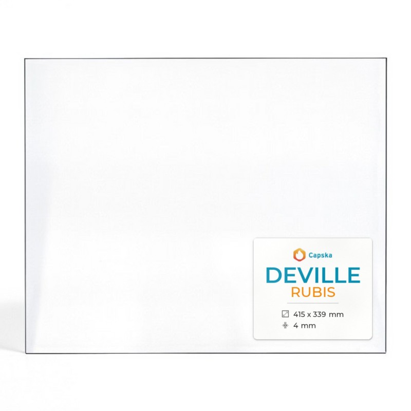 Deville RUBIS Glass Panel for Wood Burning Stove