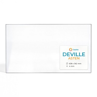 Deville ASTEN Glass - Rectangular Panel for Wood Burning Stove