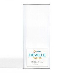 Deville EMILIA Glass - Rectangular glass panel for wood burning stove