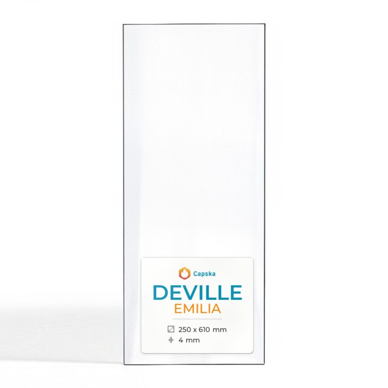Vitre Deville EMILIA - Verre Rectangle pour poêle à bois