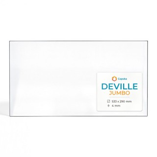 Vitre Deville JUMBO - Verre Rectangle pour poêle à bois