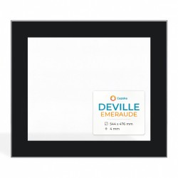 Deville EMERAUDE Glass - Rectangular Screen-printed glass panel for wood burning stove