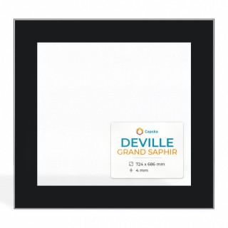Vitre Deville GRAND SAPHIR - Verre Rectangle Sérigraphié pour poêle à bois