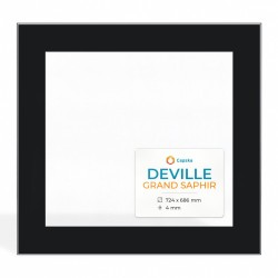 Vitre Deville GRAND SAPHIR - Verre Rectangle Sérigraphié pour poêle à bois