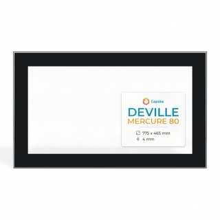Vitre Deville MERCURE 80 - Verre Rectangle Sérigraphié pour poêle à bois