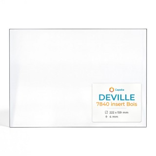 Vetro Deville 7840 INSERT BOIS - Vetro Rettangolo per caminetto