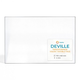 Deville 7906/07GRANDE VISION Glass Panel for Fireplace Insert