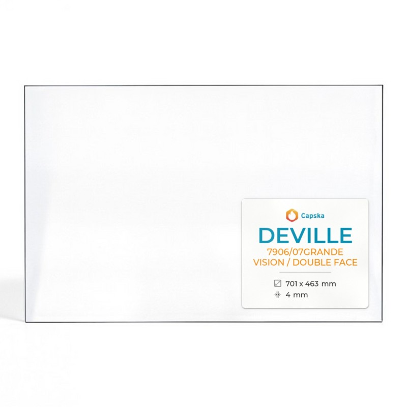 Vitre Deville 7906/07GRANDE VISION / DOUBLE FACE - Verre Rectangle