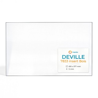 Vitre Deville 7833 INSERT BOIS - Verre Rectangle pour insert