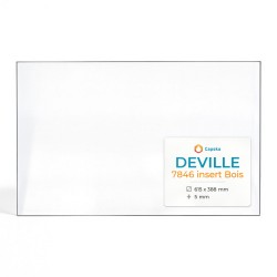 Deville 7846 INSERT BOIS Glas - Rechteck Kaminglas für Kaminofen