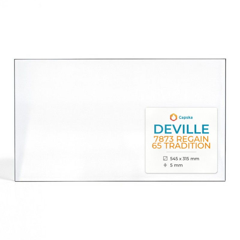 Vitre Deville 7873 REGAIN 65 TRADITION - Verre Rectangle pour insert