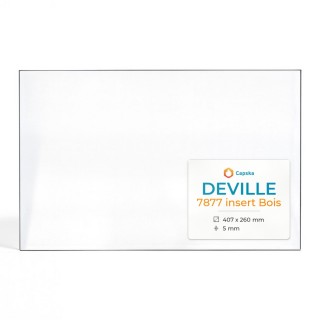 Vitre Deville 7877 INSERT BOIS - Verre Rectangle pour insert