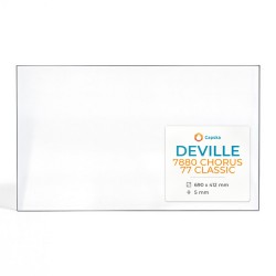 Deville 7880 CHORUS 77 CLASSIC Glas - Rechteck Kaminglas für Kaminofen