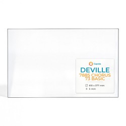 Deville 7885 CHORUS 73 BASIC Glass - Rectangular glass panel for fireplace insert