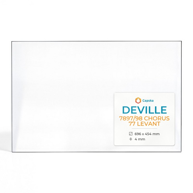 Vitre Deville 7897/98 CHORUS 77 LEVANT - Verre Rectangle pour insert