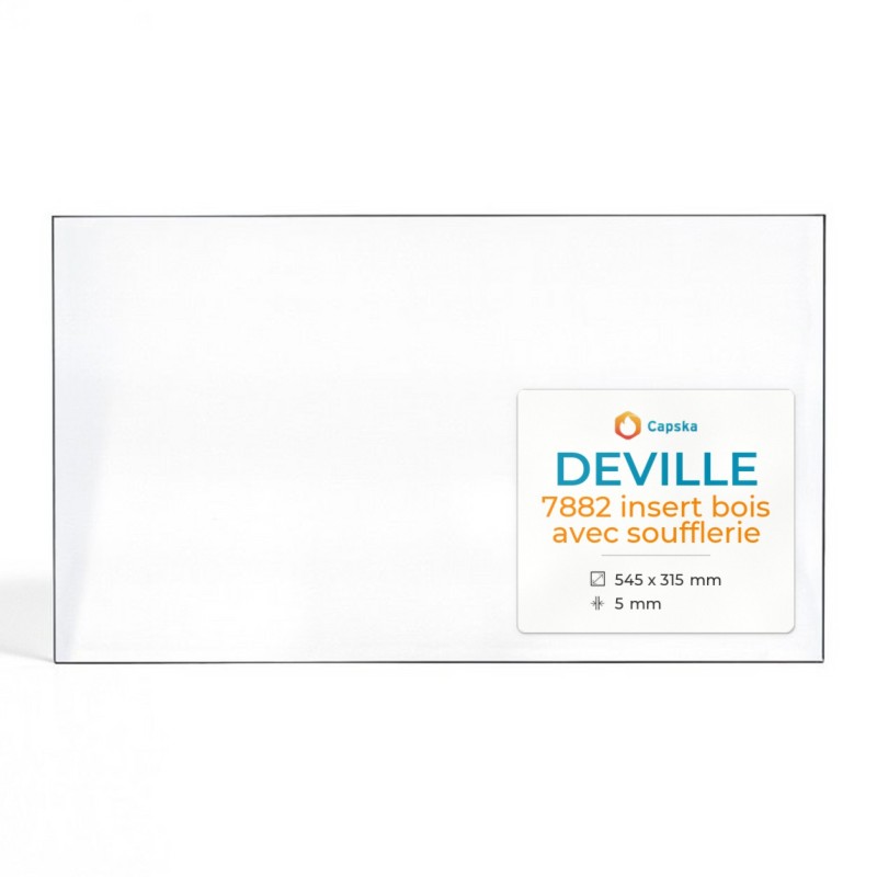 Deville 7882 INSERT BOIS AVEC SOUFFLERIE Glass - Rectangular Panel