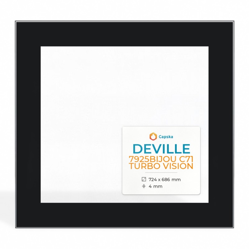 Vitre Deville 7925 BIJOU C71 TURBO VISION - Verre Rectangle Sérigraphié
