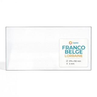 Vitre Franco Belge LORRAINE - Verre Rectangle pour poêle à bois