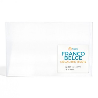 Franco Belge MEGALITHE 1341014 Glass Panel - Rectangular for Wood Burning Stove