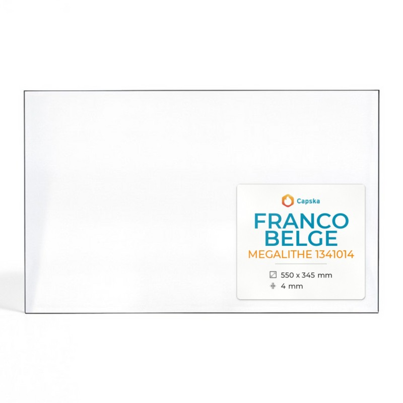 Vitre Franco Belge MEGALITHE 1341014 - Verre Rectangle pour poêle à bois