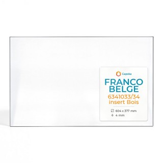 Vitre Franco Belge 6341033/34 INSERT BOIS - Verre Rectangle
