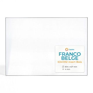 Franco Belge 6341332 INSERT BOIS Glas für Kaminofen