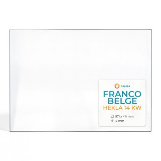 Franco Belge HEKLA 14 KW Glas - Rechteck Kaminglas